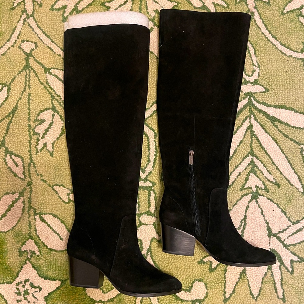 Black Knee High Boots - Size 6